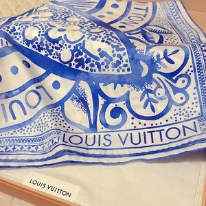 Louis Vuitton Graphic Tile Mosaic Silk Square 70
